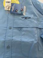 Ruff N Men’s Off Shore Rayosan UV Protection Fishing LS Shirt, Blue, XLarge BNWT - Come Sell Nearly Anything