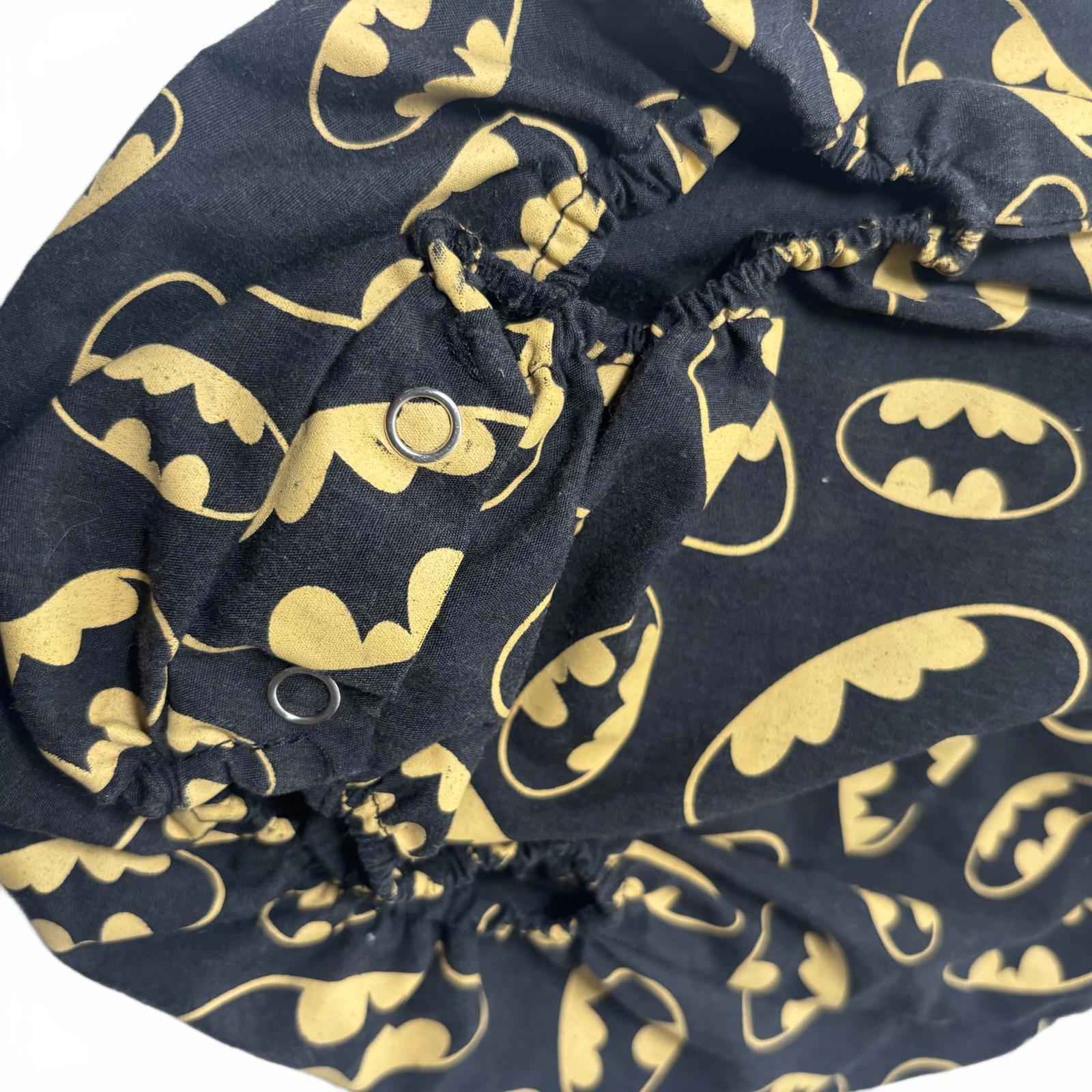 Black and Gold Batman Pattern  Baby New Born Romper Vintage