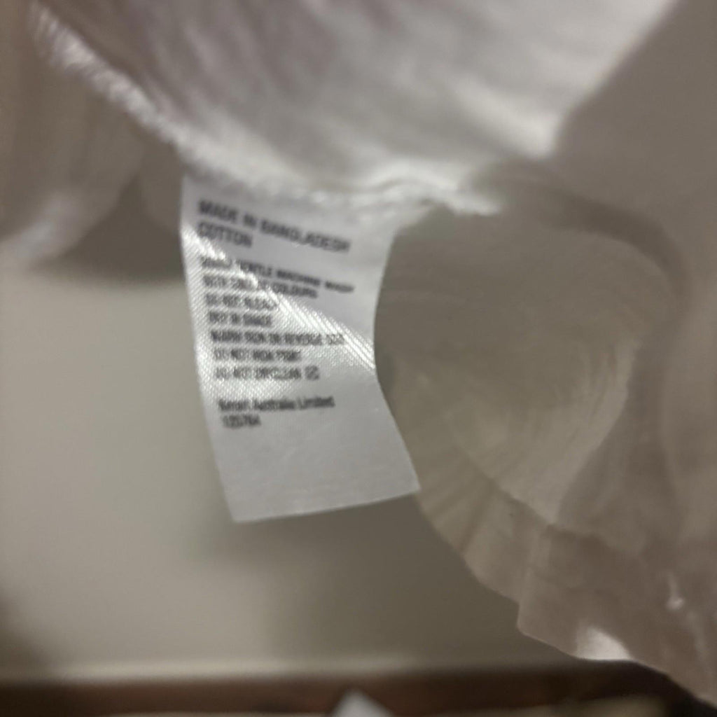 New York Men's Long Sleeve Crew Neck Shirt 2XL White Cotton - Come Sell Nearly Anything