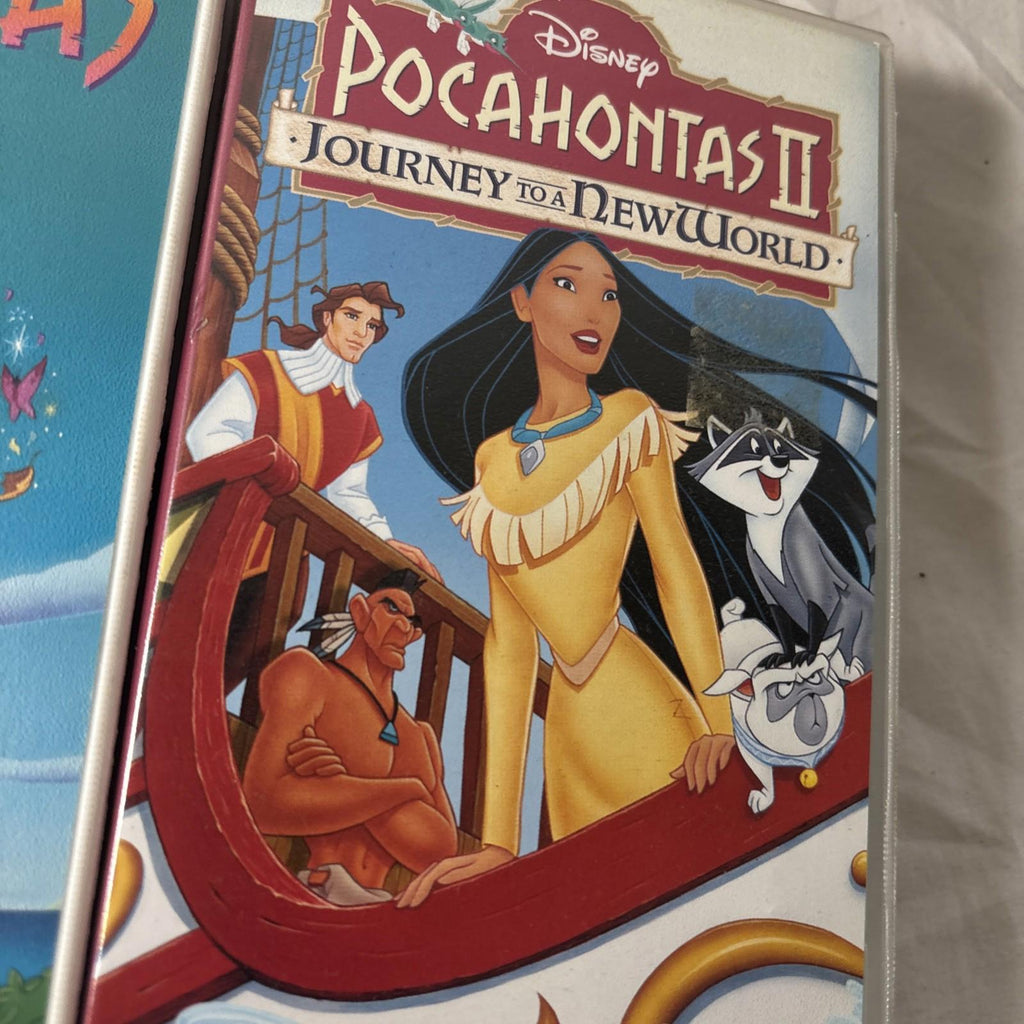 Walt Disney - Pocahontas & Pocahontas 2 Journey To A New World On VHS Video Tape - Come Sell Nearly Anything
