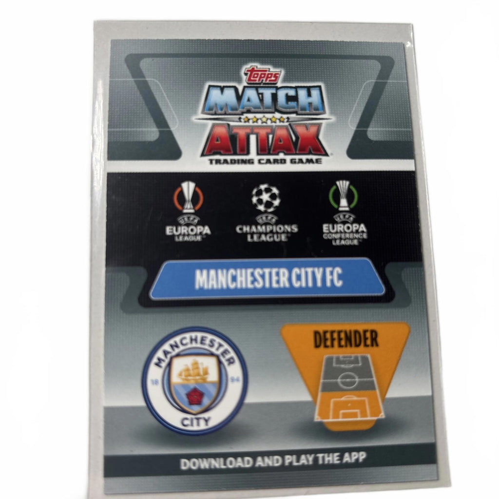 2021-22 Topps Match Attax UCL Limited Edition John Stones #LE4 Manchester City