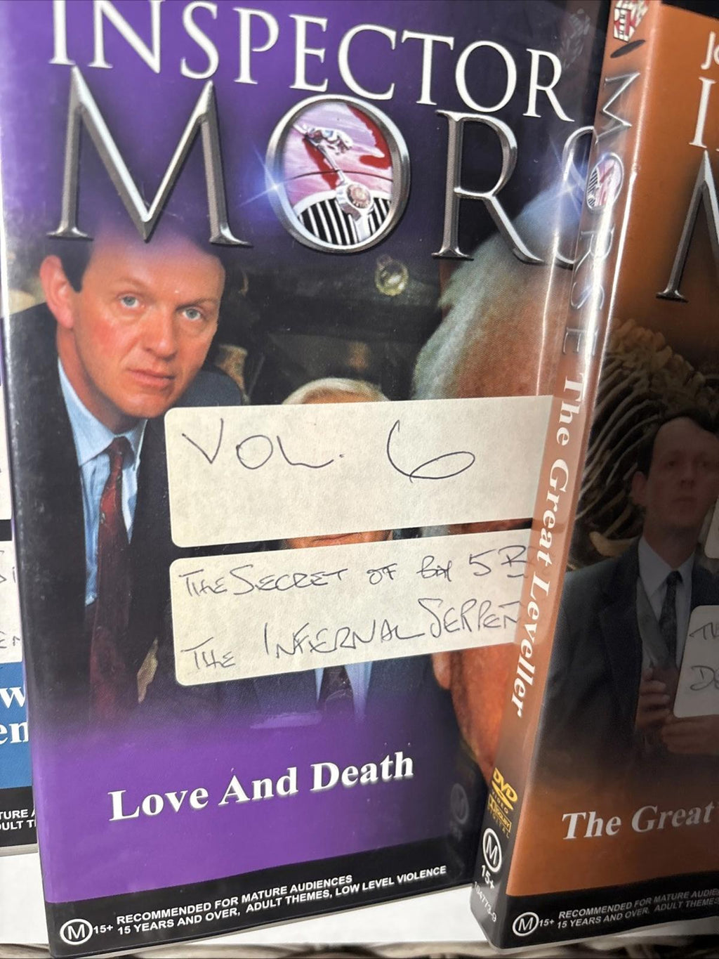 Inspector Morse Vil 5-12 . Lot of 8 DVDs, John Thaw, Two Epds each