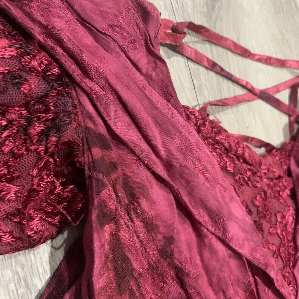 VINTAGE Australia Dress Womens Rayon Off Shoulder Cap Sleeve Mid Length. T2-07 - Come Sell Nearly Anything