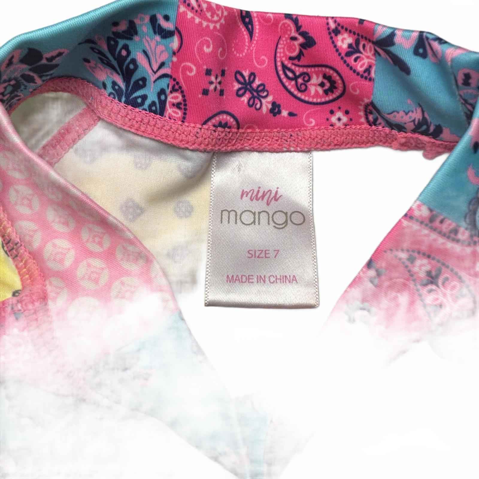 Mini Mango Kids' Rash Guard Swim Shirt Size 7