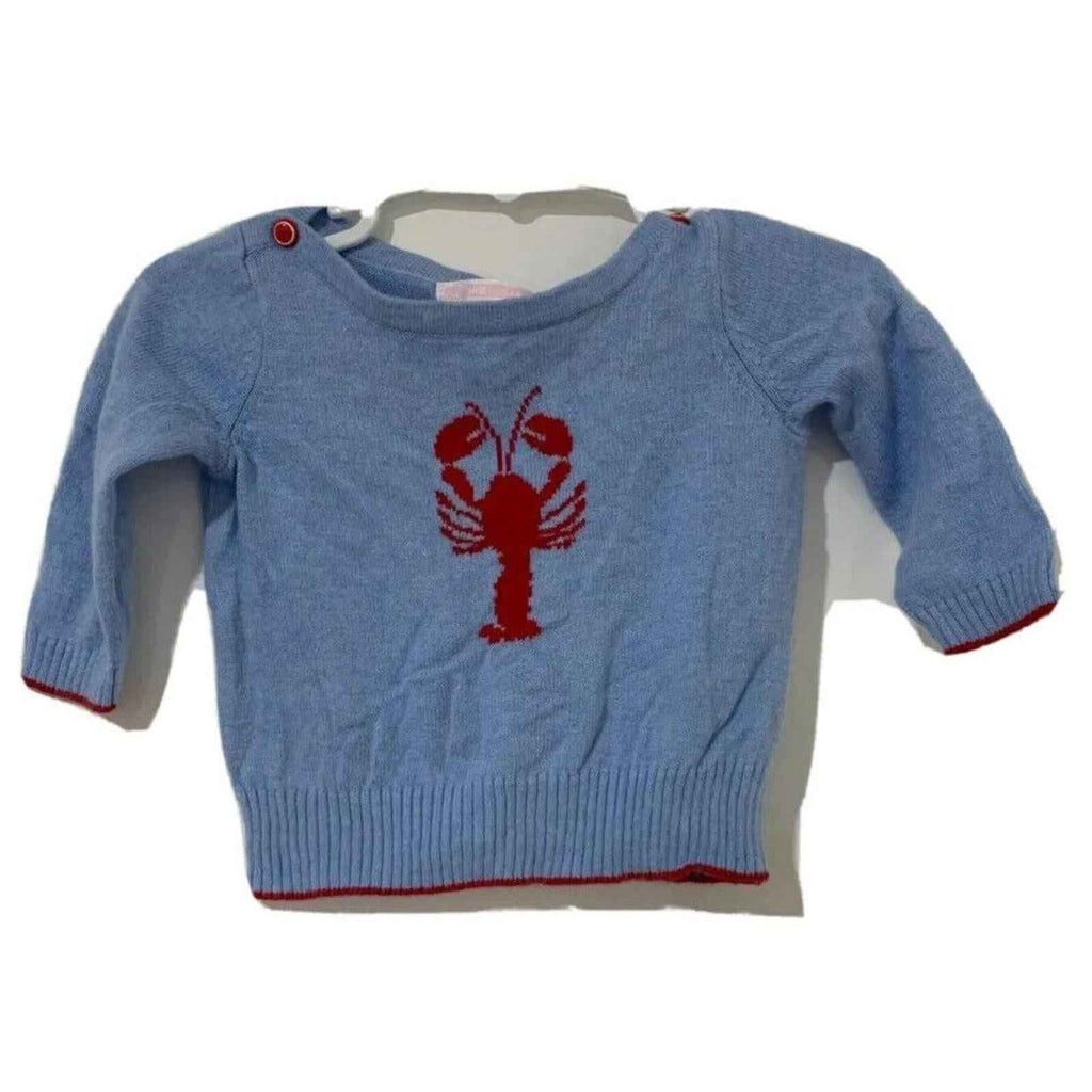 Janie and Jack Jacket Blue Lobster 3-6months Knit Jumper.
