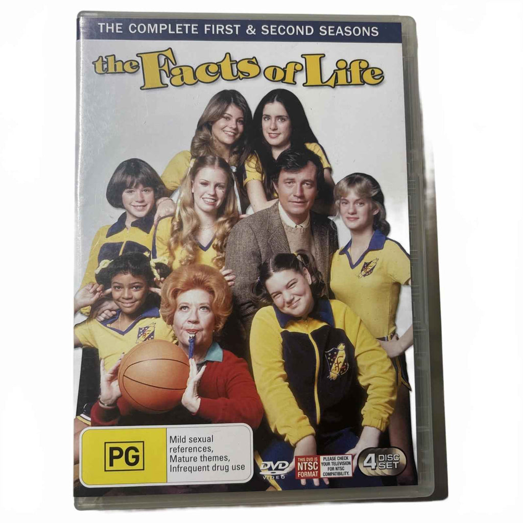 THE FACTS OF LIFE - Season 1 & 2 4 x DVD Set GC Region 4 Fast Free AUS Post