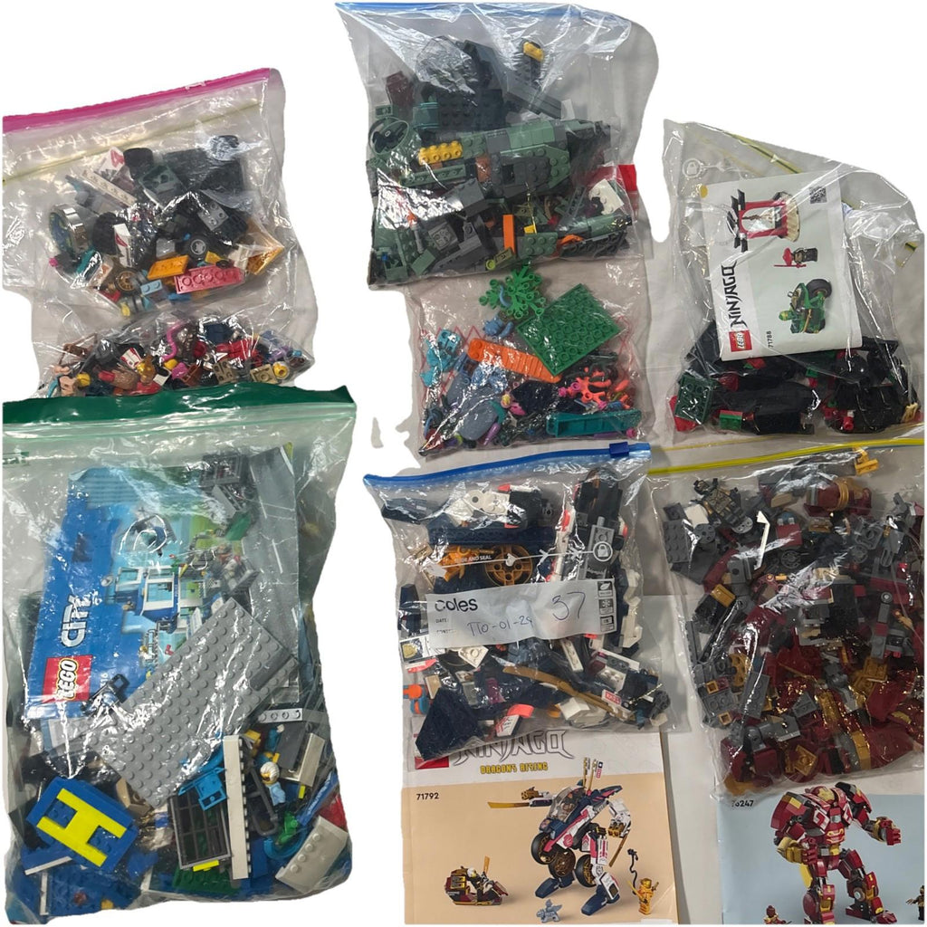 Exciting LEGO Bulk Lot Collection: Marvel, Ninjago, City Sets - Mini Figures & A