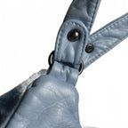 Light Blue Women's Shoulder Bag with Braided Detailing - Come Sell Nearly Anything