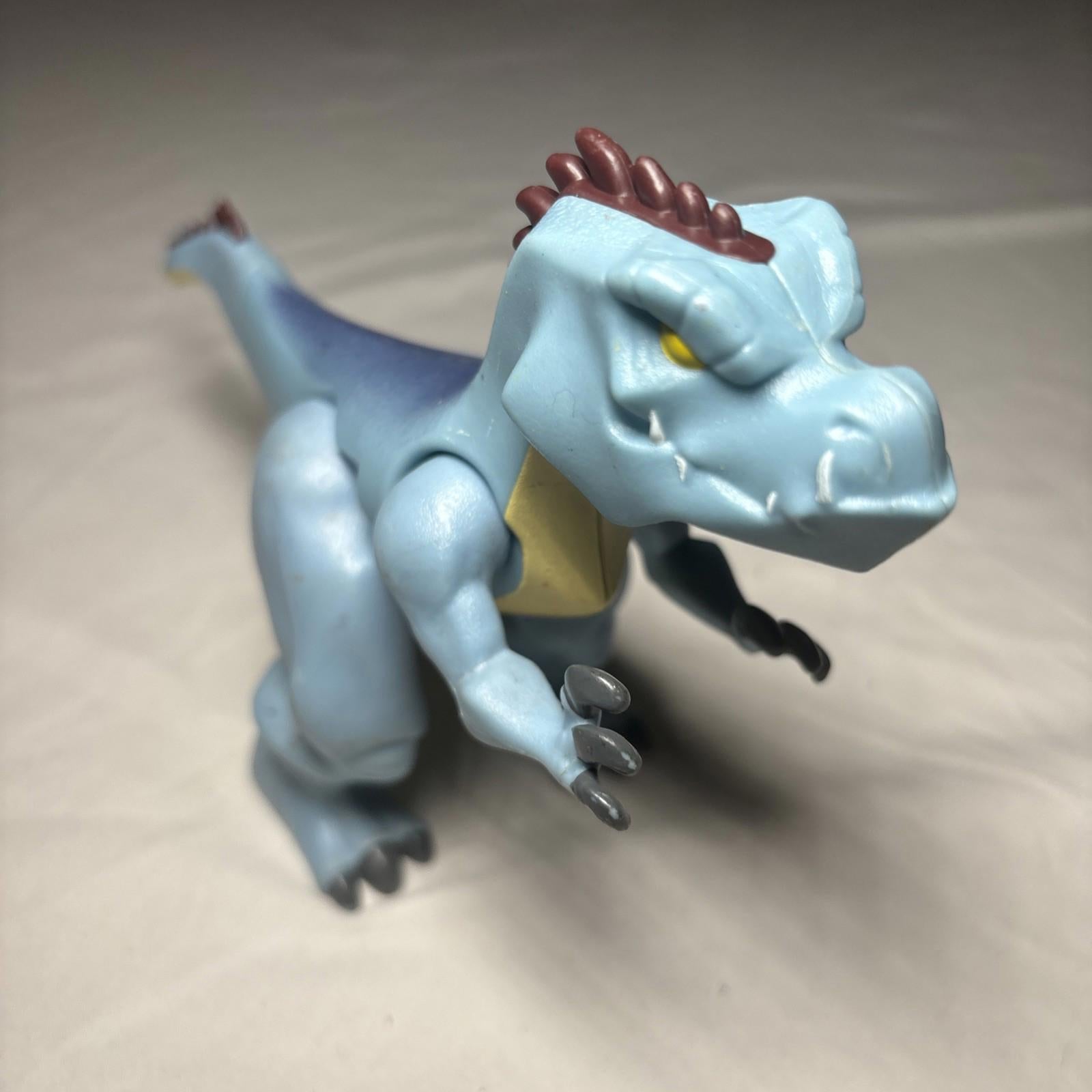 Fisher-Price Imaginext Blue Allosaurus 8” Long Dinosaur Yellow Eye Spiked Back
