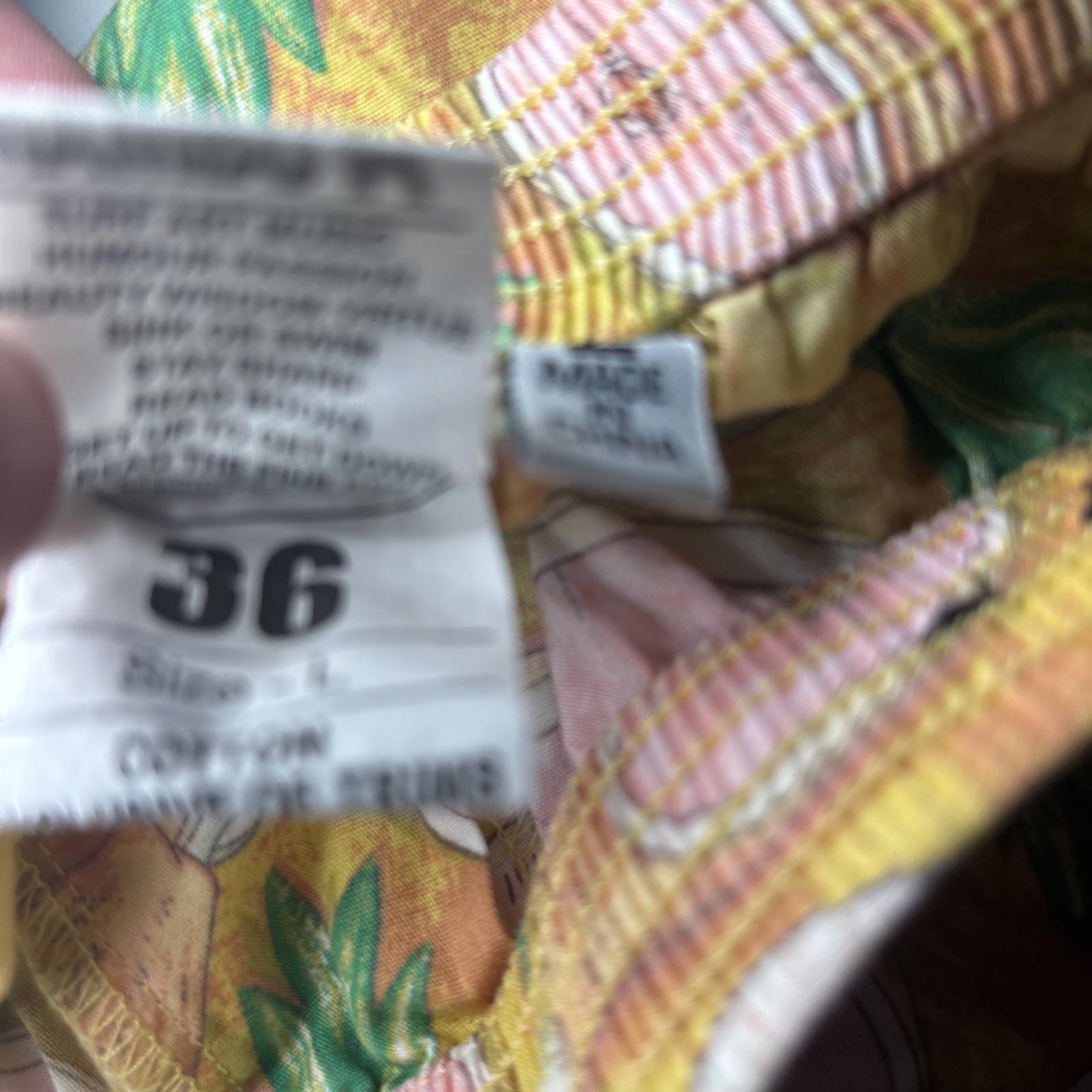 Vintage Mambo Shorts Ham & Pineapple Print Size L 36 Sleep Shorts - Come Sell Nearly Anything