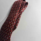 John & Lou Men's Red Geometric Silk Tie