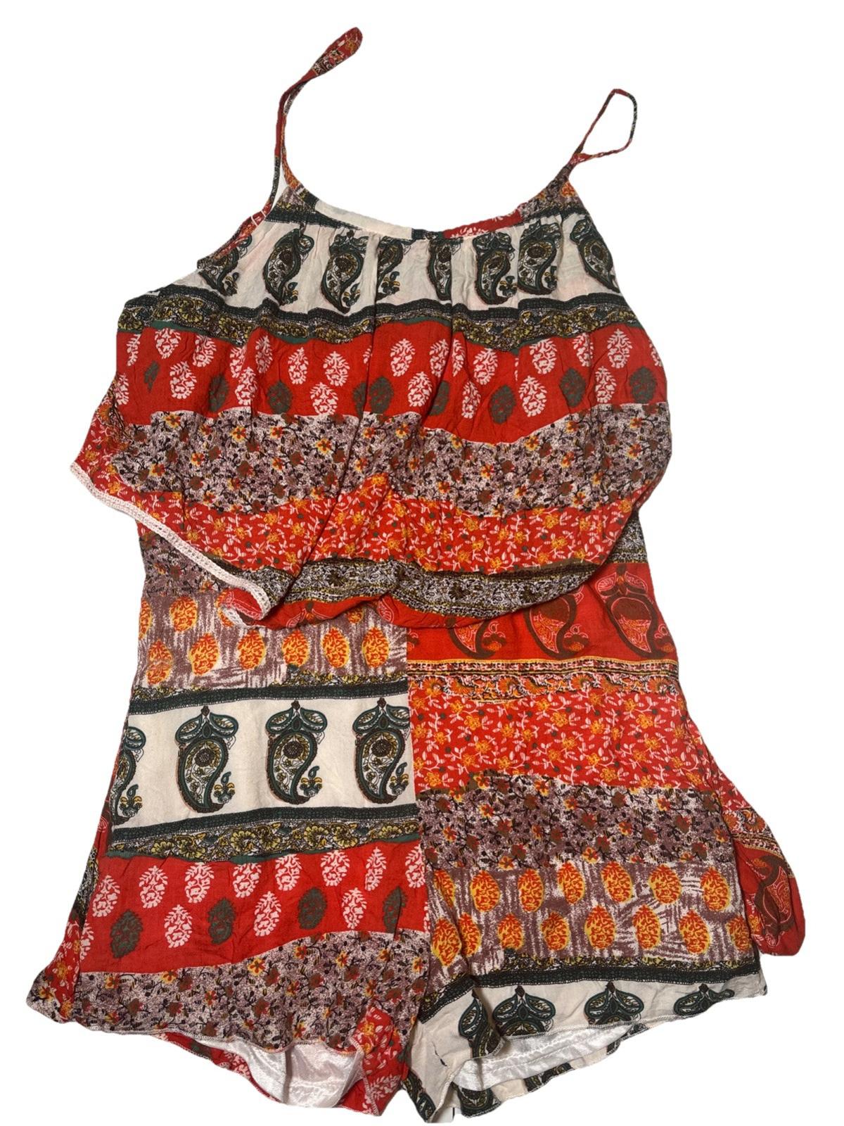 ANAP Japanese Silk Lined Stappy Bodysuit Romper Flower Design - Come Sell Nearly Anything