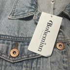 Bohemian Traders XXXL Denim Jacket Ice Blue Men's Outerwear #DenimJacket