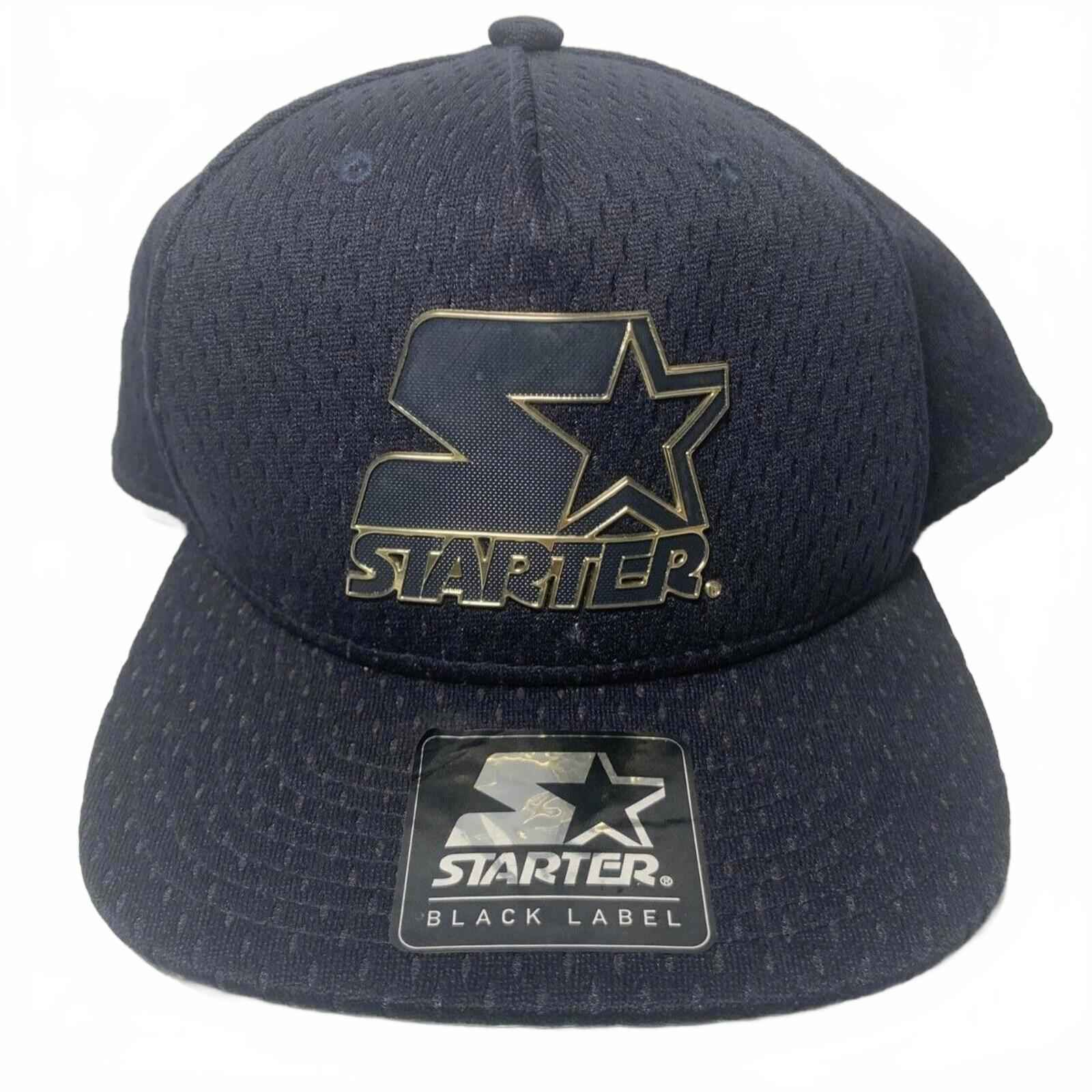 Caps Men Starter Black Label Authentic Cap SUB702121200 Black And Gold Very Rare