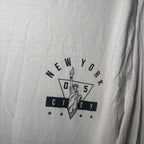 New York Men's Long Sleeve Crew Neck Shirt 2XL White Cotton - Come Sell Nearly Anything