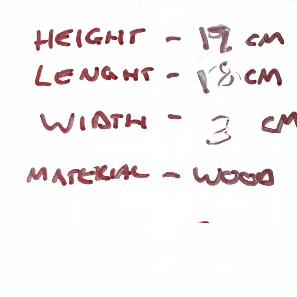 Handmade Wooden Model Boat 19cm x 18cm x 3cm Decorative Sailboat