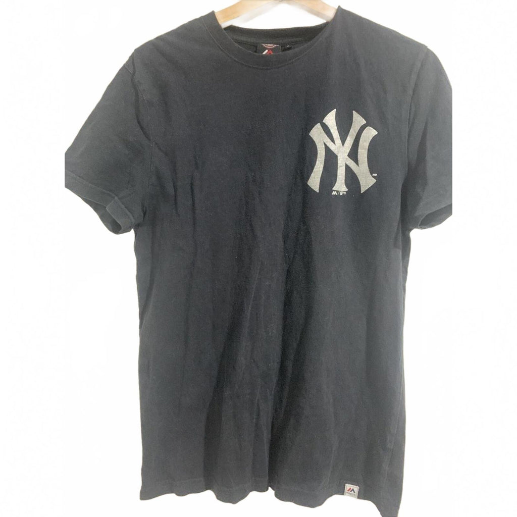Majestic T-Shirt Mens Baseball New York Yankees Black Short Sleeve. Small - Come Sell Nearly Anything