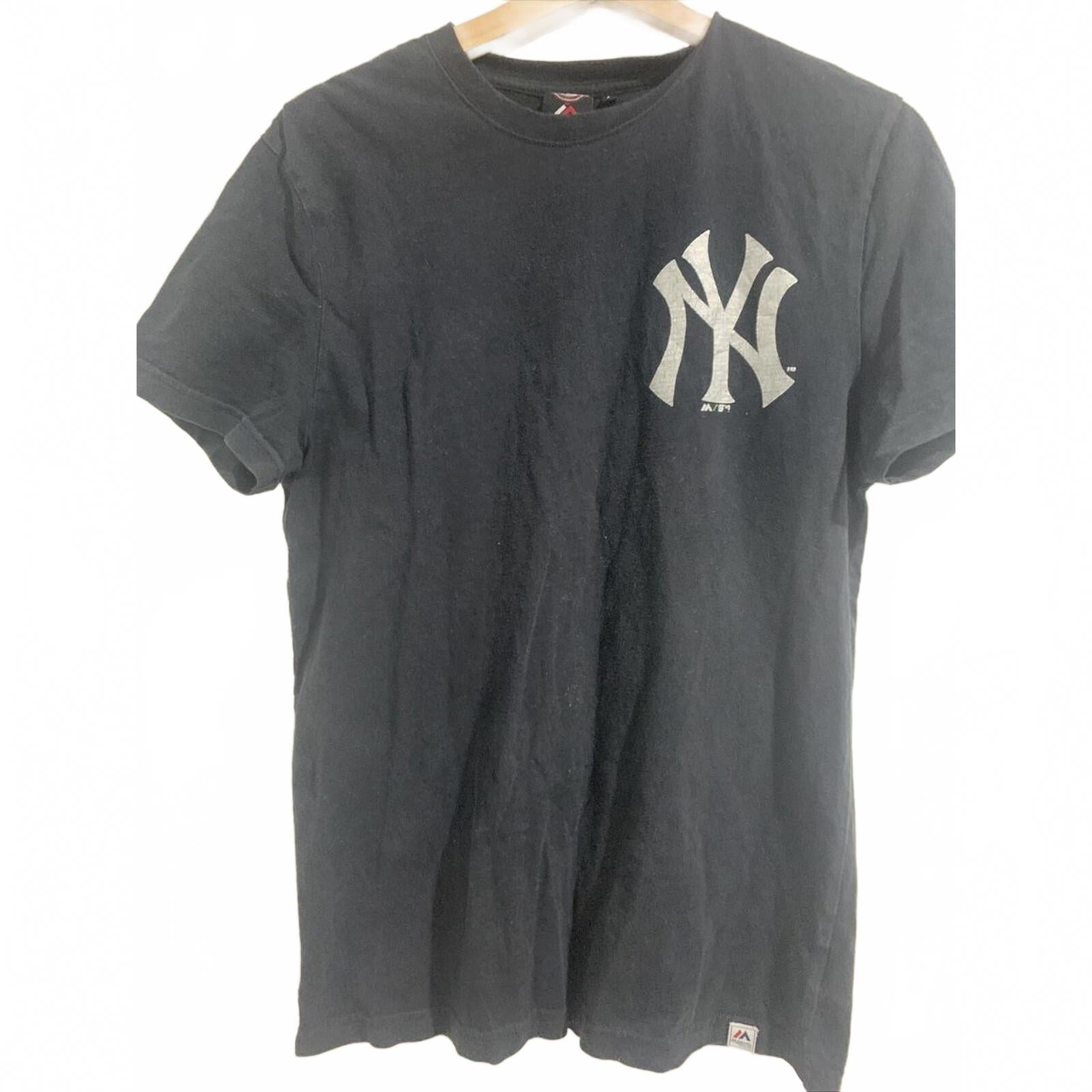 Majestic T-Shirt Mens Baseball New York Yankees Black Short Sleeve. Small - Come Sell Nearly Anything