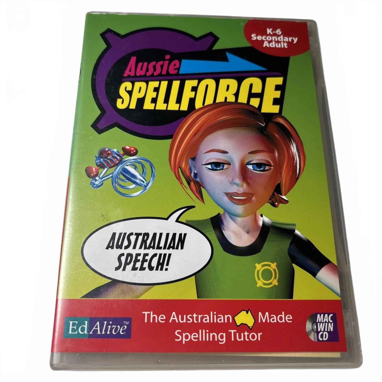 Spelling Game Aussie Spell Force Words Tutor Educational Speech MAC WIN CD