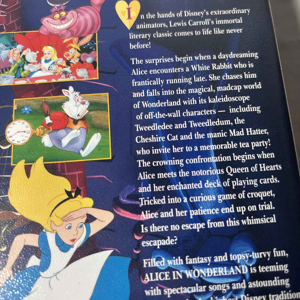 Alice In Wonderland (G) VHS Video Tape Pal Walt Disney Oz Seller