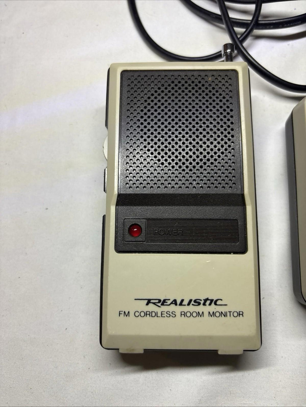 vintage RADIO SHACK Room Monitor Intercom walkie-talkies *120v wall plugs *IOB