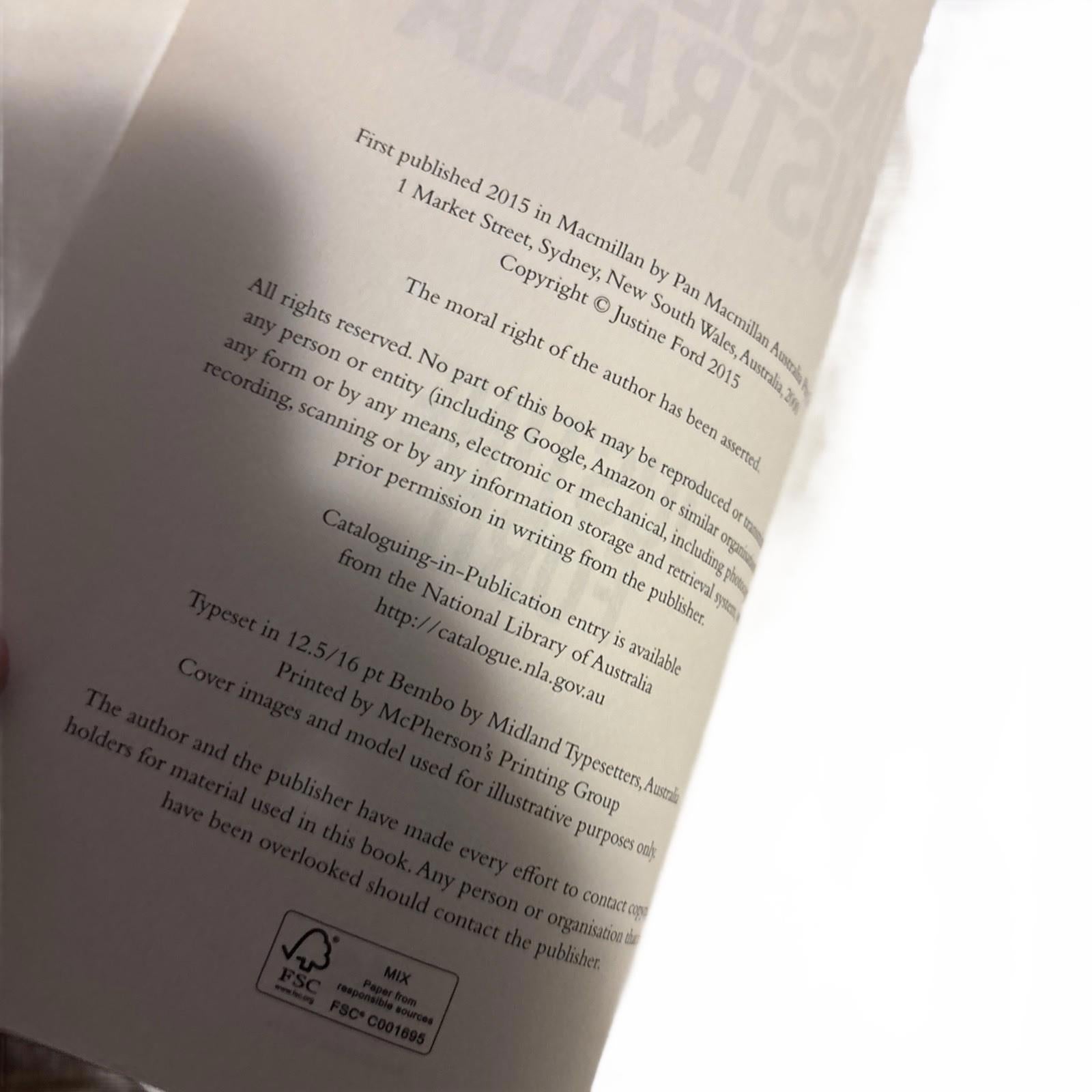 Unsolved Australia Book Justine Ford (paperback) True Stories - Come Sell Nearly Anything