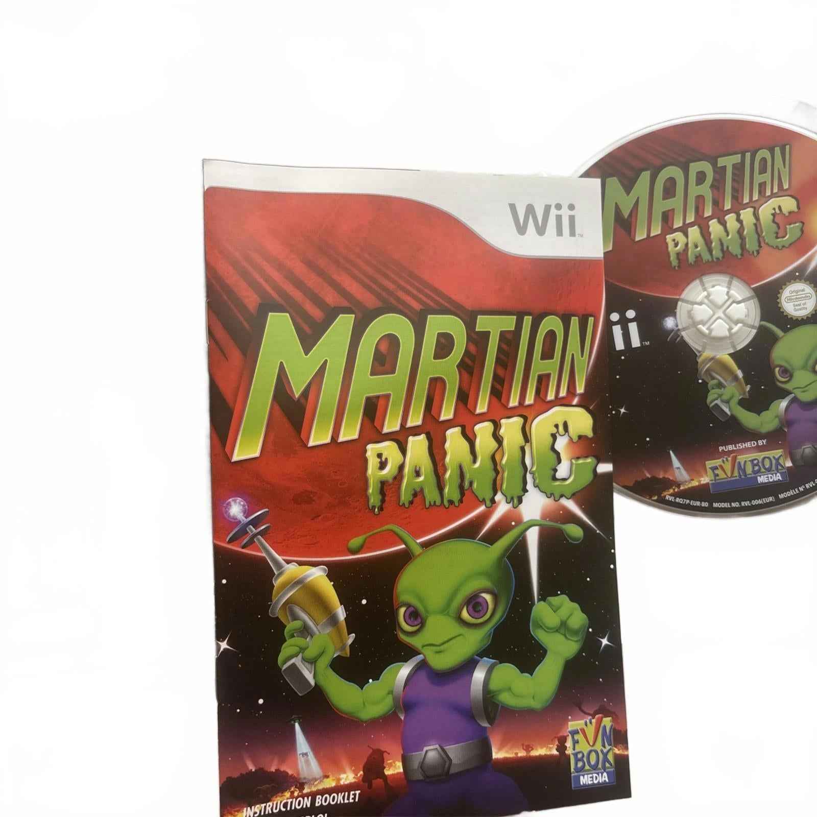 Martian Panic Inc. Manual - (Nintendo Wii) [PAL] - 60 DAY WARRANTY