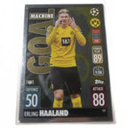 2021-22 Topps Match Attax Extra Erling Haaland Goal Machine Foil Card #187