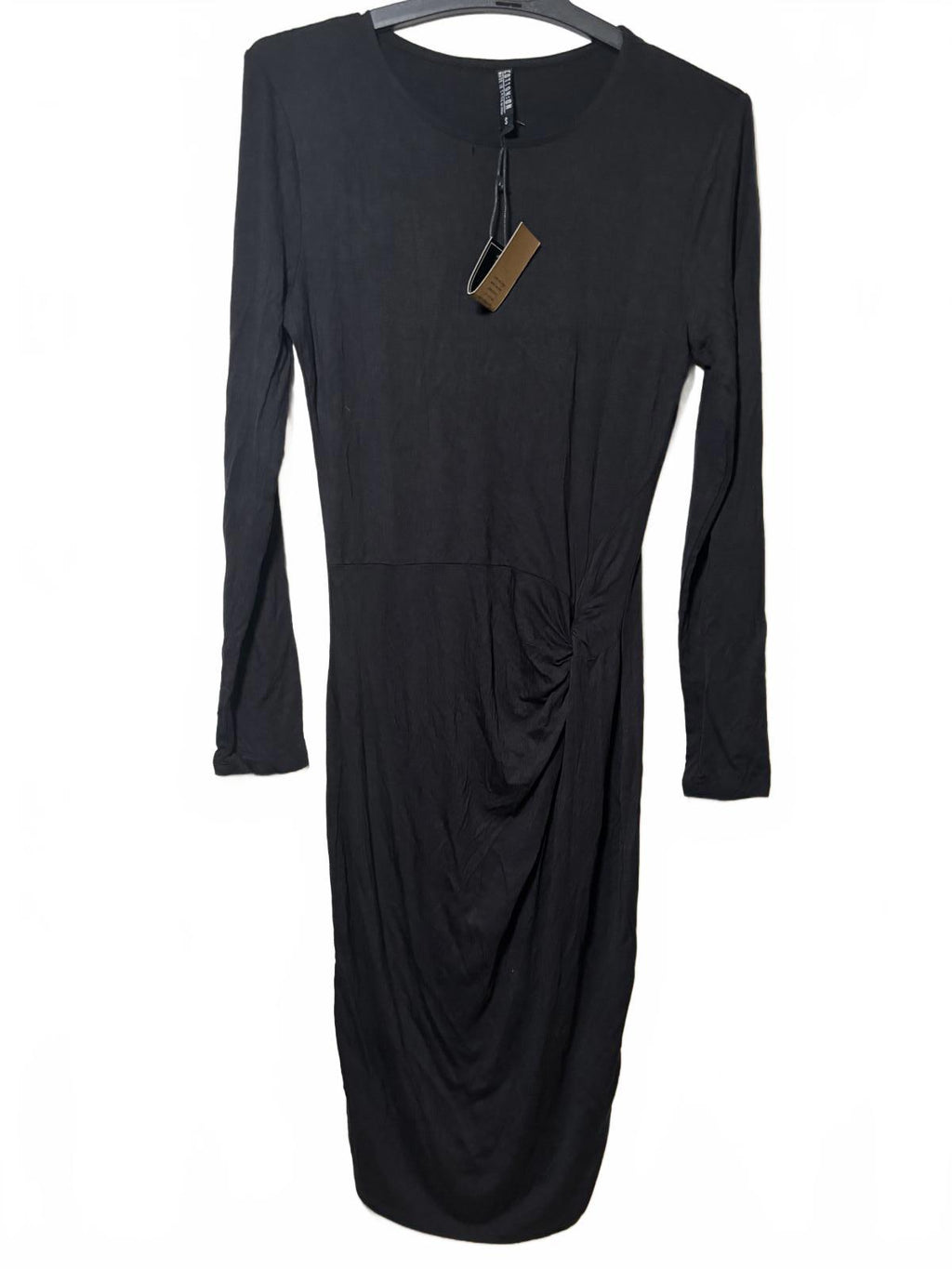 Collection Black Long Sleeve Dress with Side Ruching BNWT Size S - Come Sell Nearly Anything