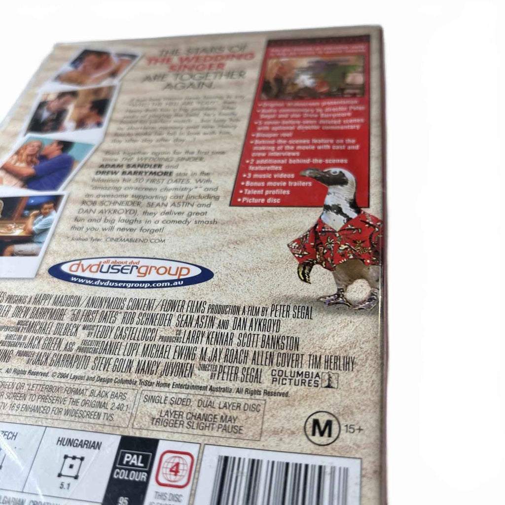 50 First Dates (2004 : 1 Disc DVD Set) Brand New Sealed In Plastic Region 4