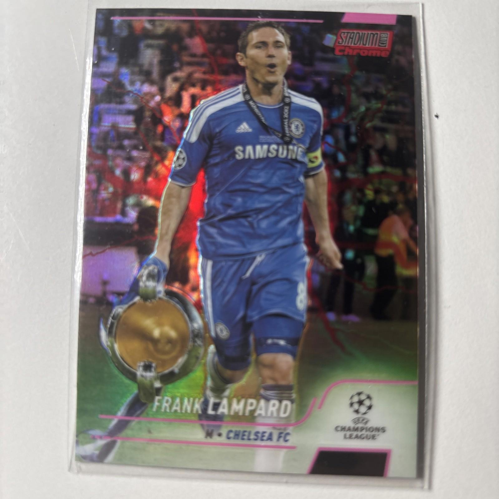 2022 TOPPS Stadium Club Chrome Soccer FRANK LAMPARD Pink Electric Charge Card 36