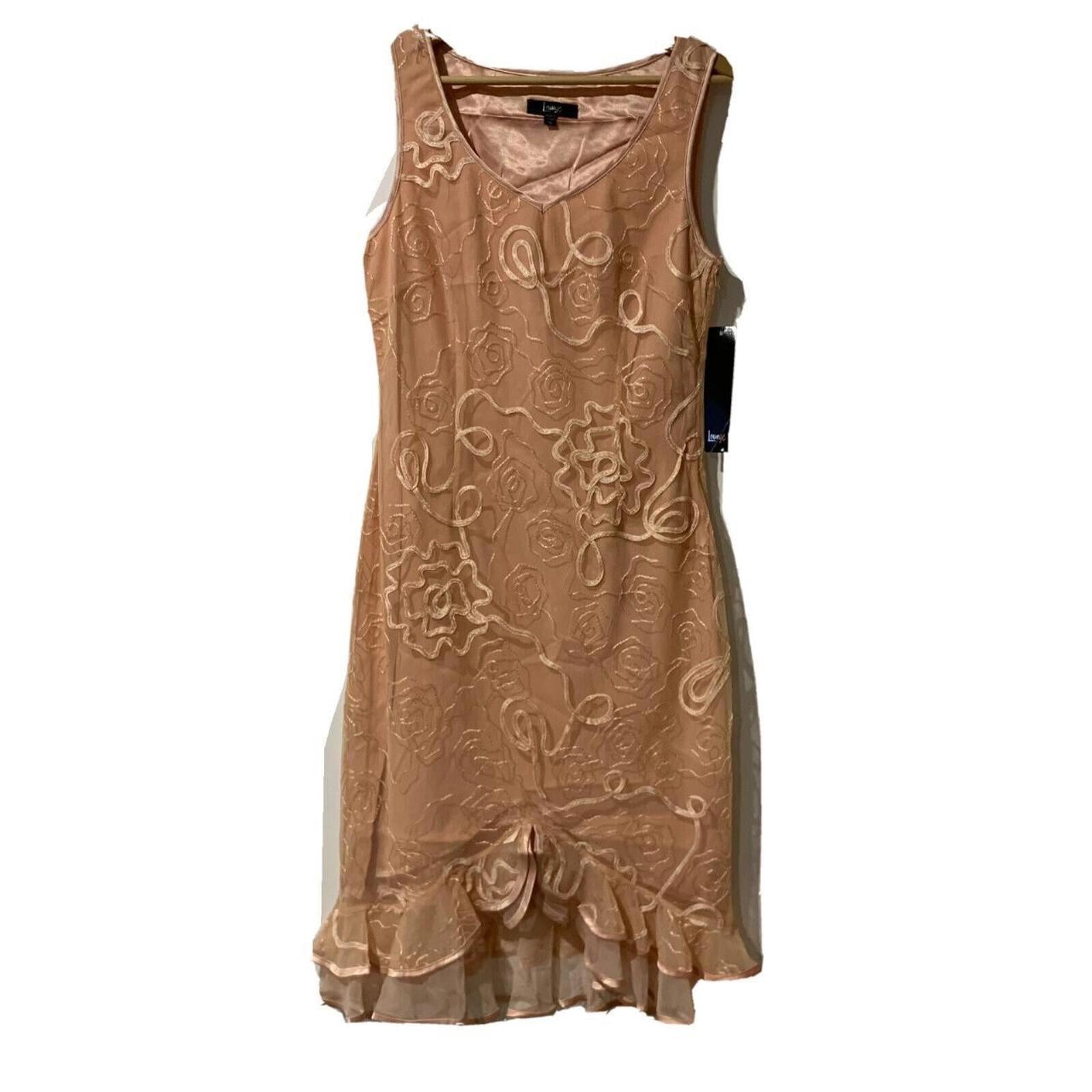 VINTAGE LIGHT Cream DRESS / Formal Evening BY Lounge Size 10 BNWT. - Come Sell Nearly Anything