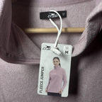 Crane Womens Large Full Zip Jacket Pink Heather Merino Wool Blend BNWT - Come Sell Nearly Anything