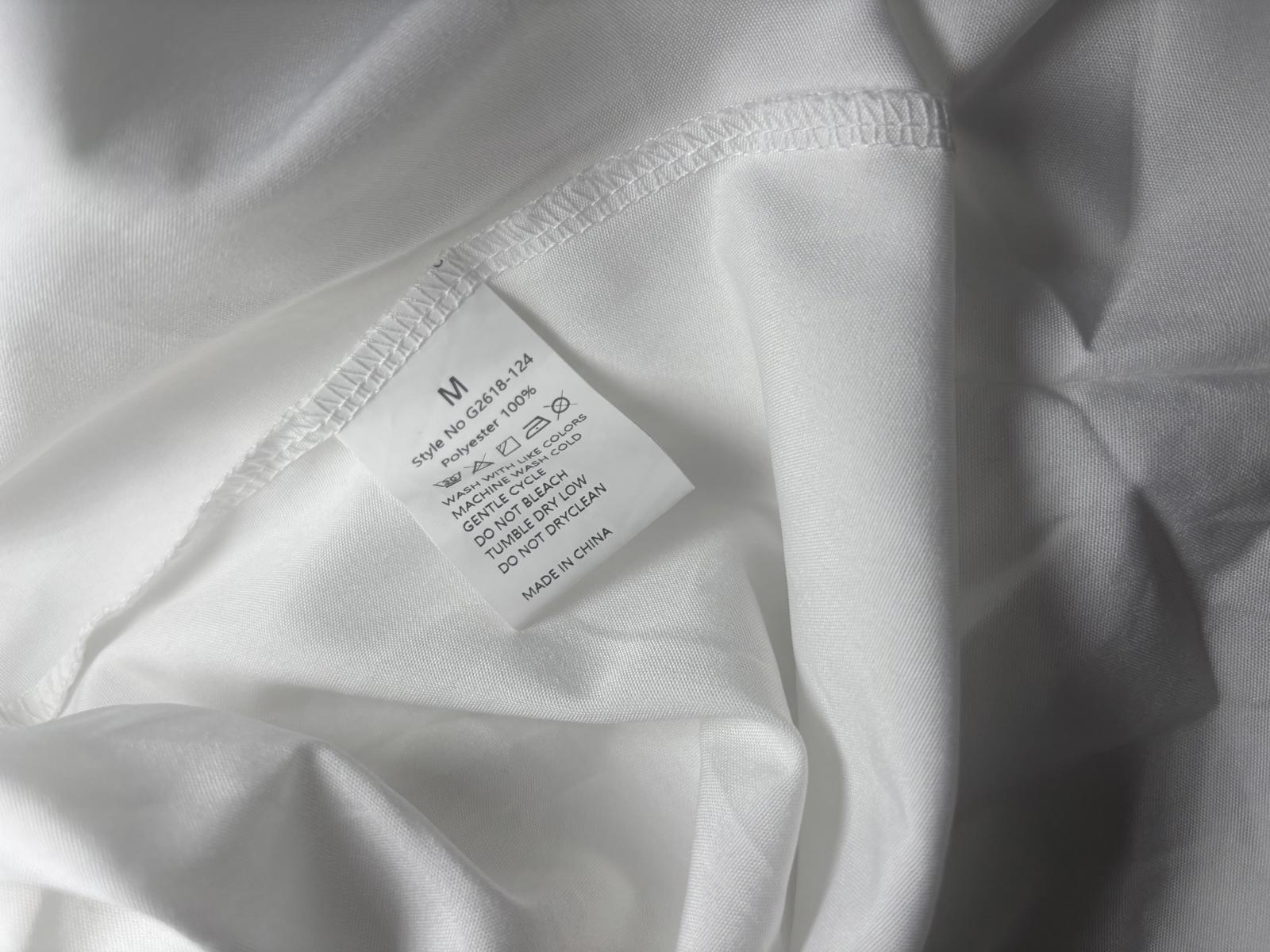 White Smocked Bodice Ruffle Hem Dress Size M - Come Sell Nearly Anything