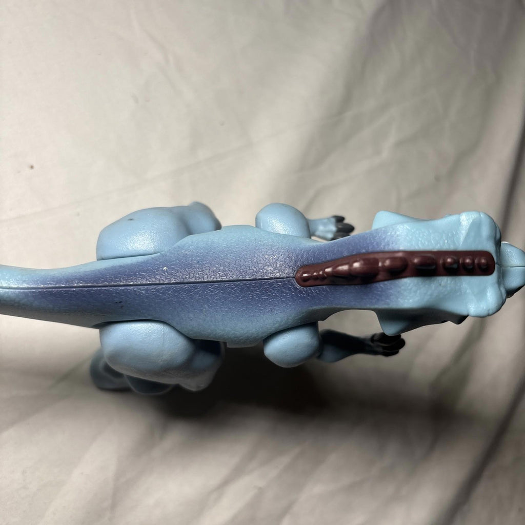 Fisher-Price Imaginext Blue Allosaurus 8” Long Dinosaur Yellow Eye Spiked Back