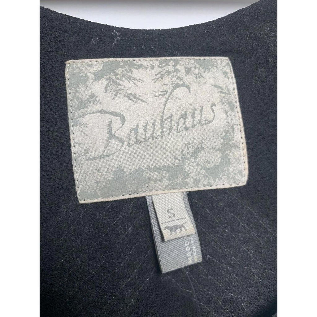 WOMENS Vintage Sz S black & White Sequence BAUHAUS dress Side Zip T2-10 - Come Sell Nearly Anything