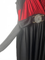 FILO Women's Sleeveless V-Neck Dress with Belt Large Vintage - Come Sell Nearly Anything