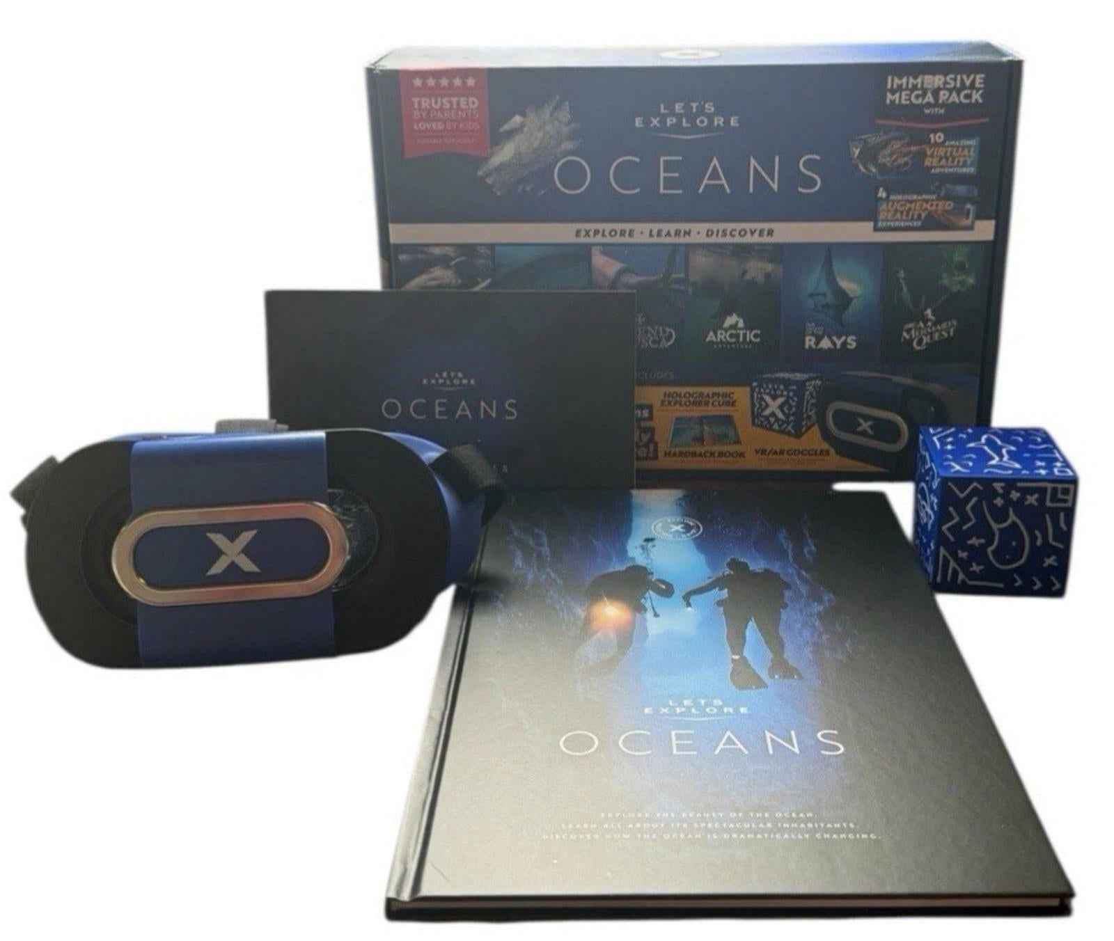 Let's Explore Oceans Immersive Mega Pack VR Headset Complete New In Box Open Box