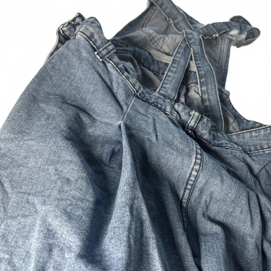 SHEIN Women's Denim Overalls Dress OXL Vintage Y2K Style