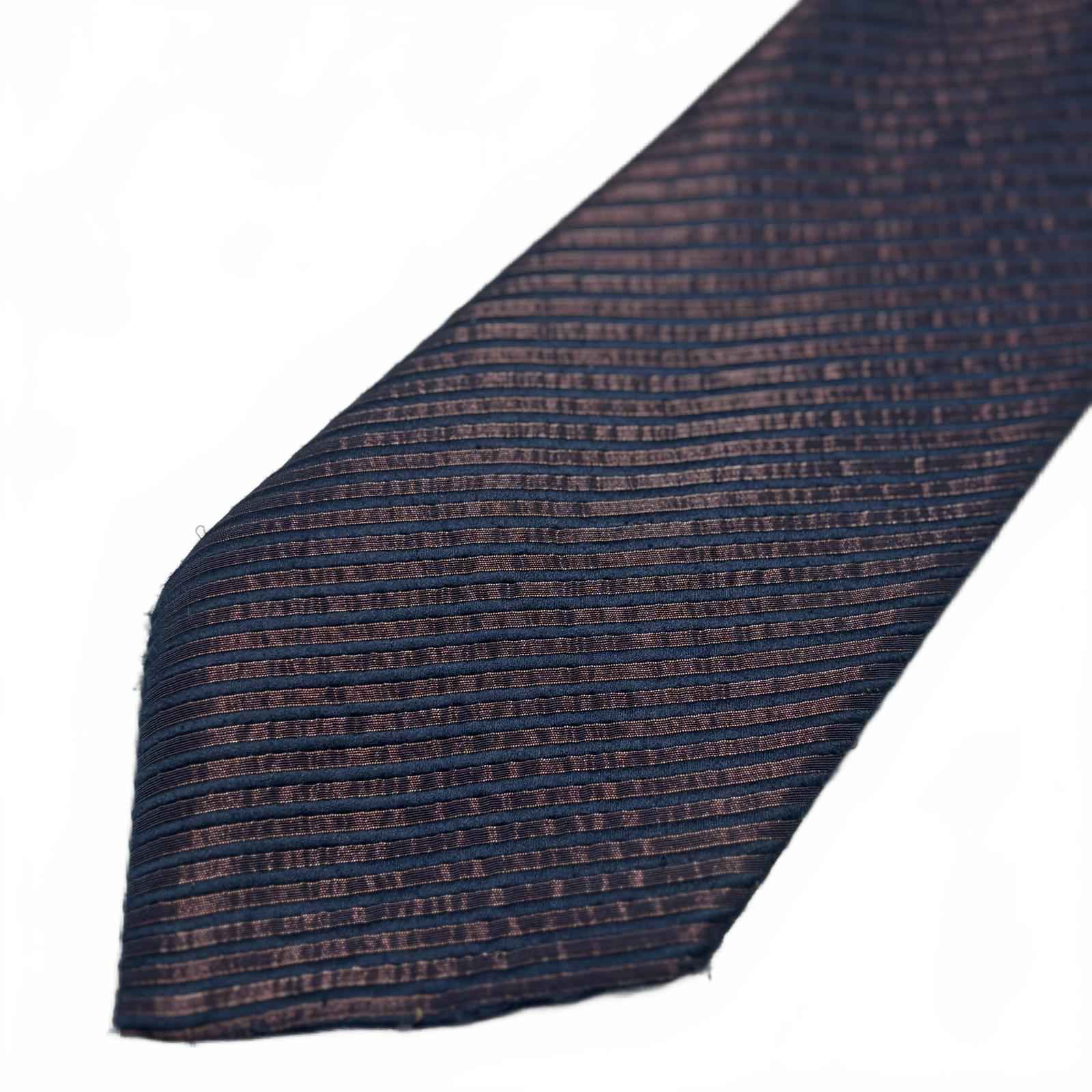 Fellini Men's Navy Blue Striped Tie