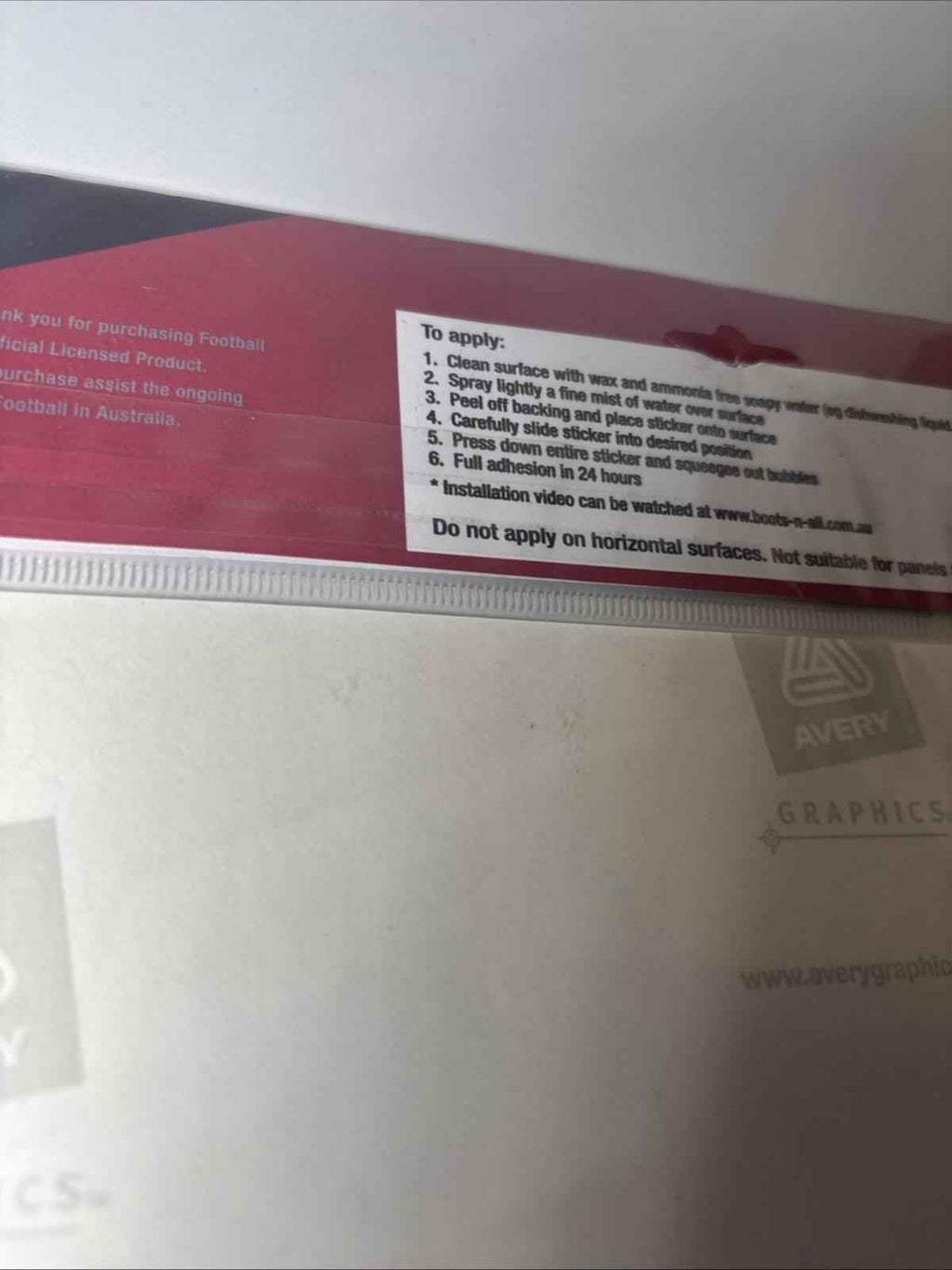 A-League Melbourne Victory Mega Supersized Logo Decal Sticker. X Large 25cm