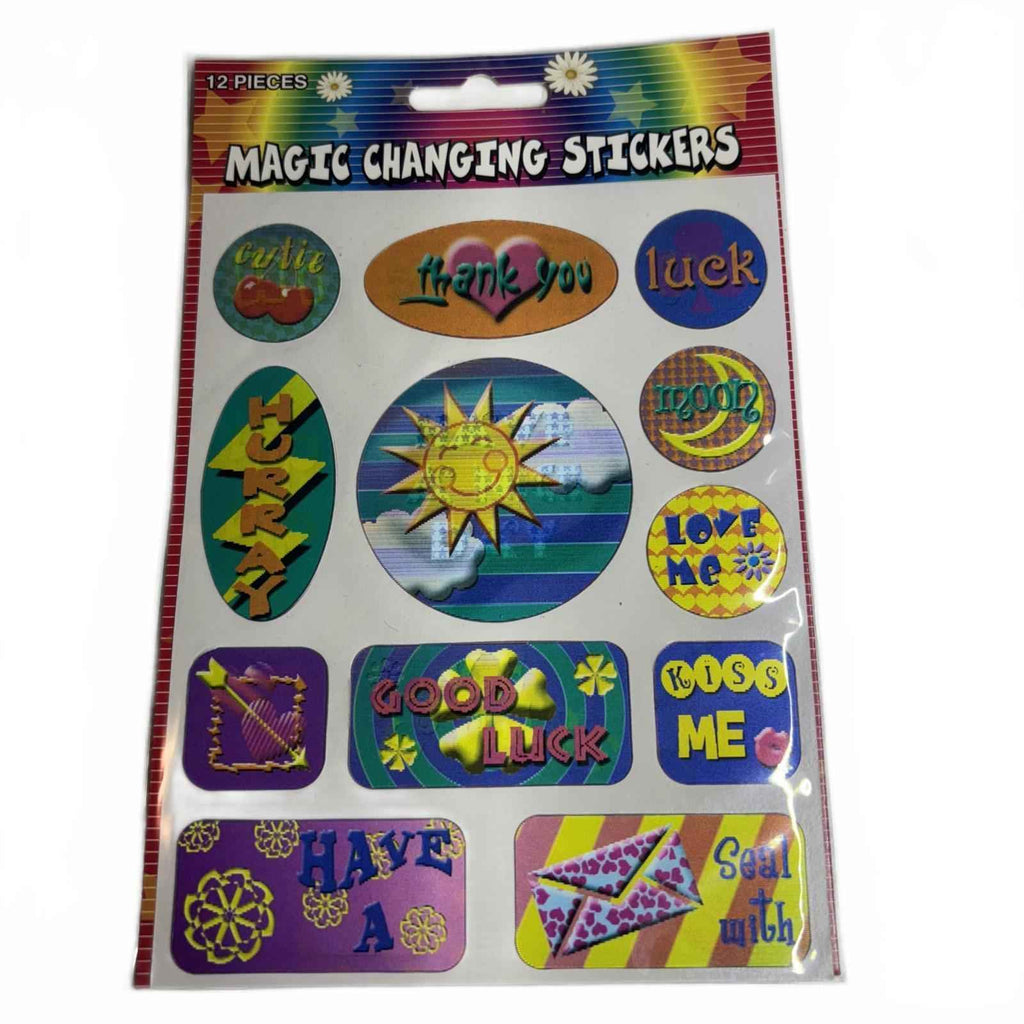 Magic Colour Changing Bright Colourful Positive Stickers