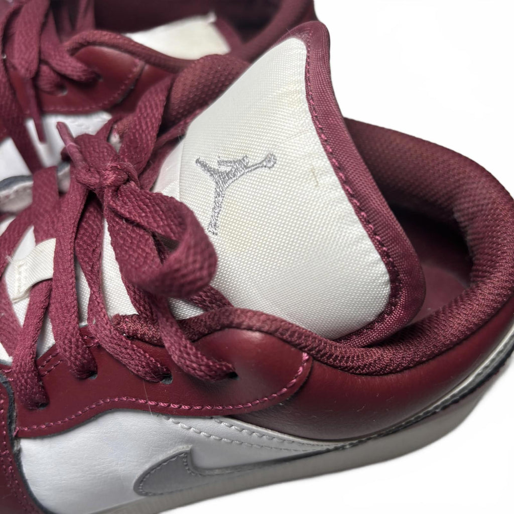Nike Air Jordan 1 Low Men's Sneakers Size 7 Burgundy White