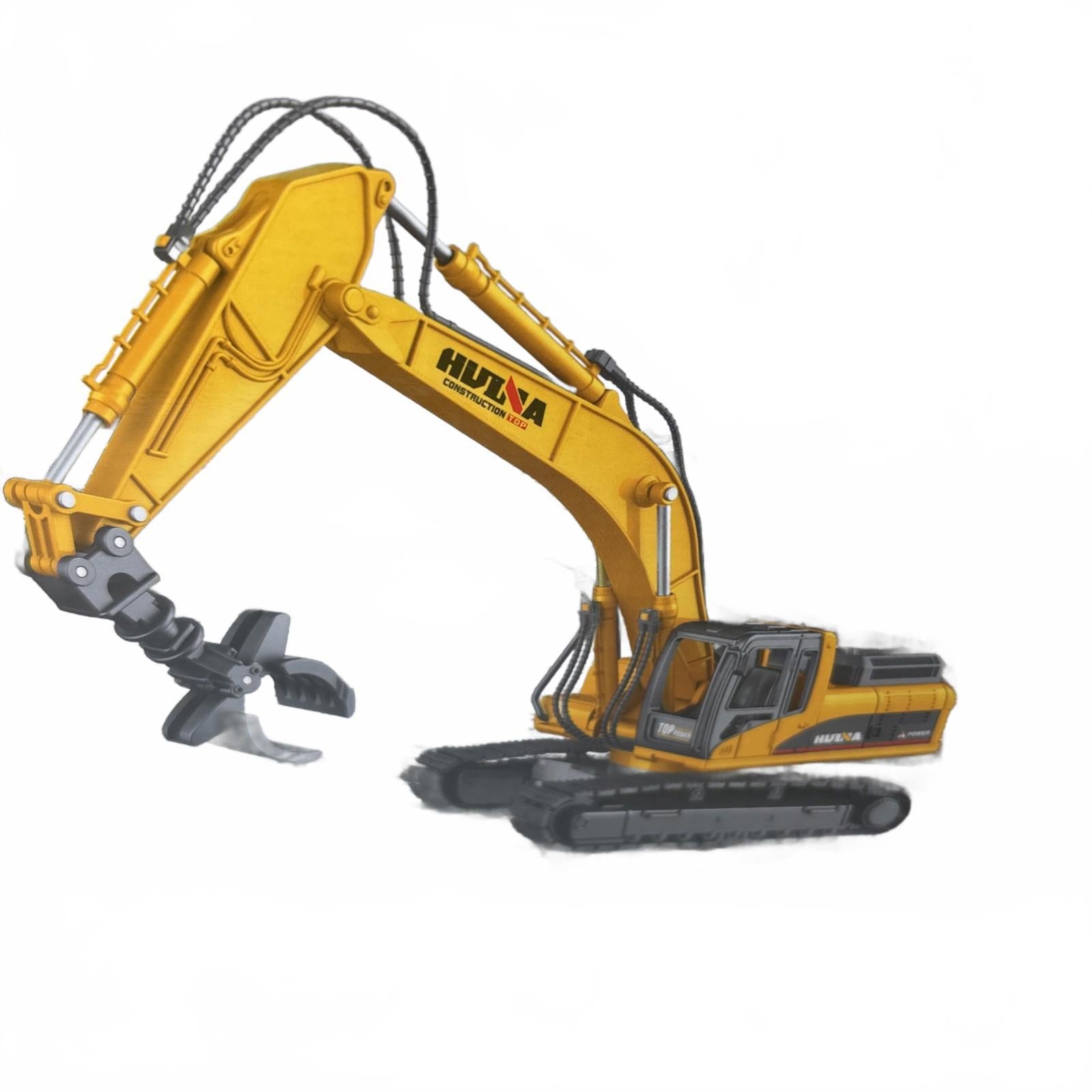 1:50 HUINA Diecast A Professional Grab Excavator Box Models 1713