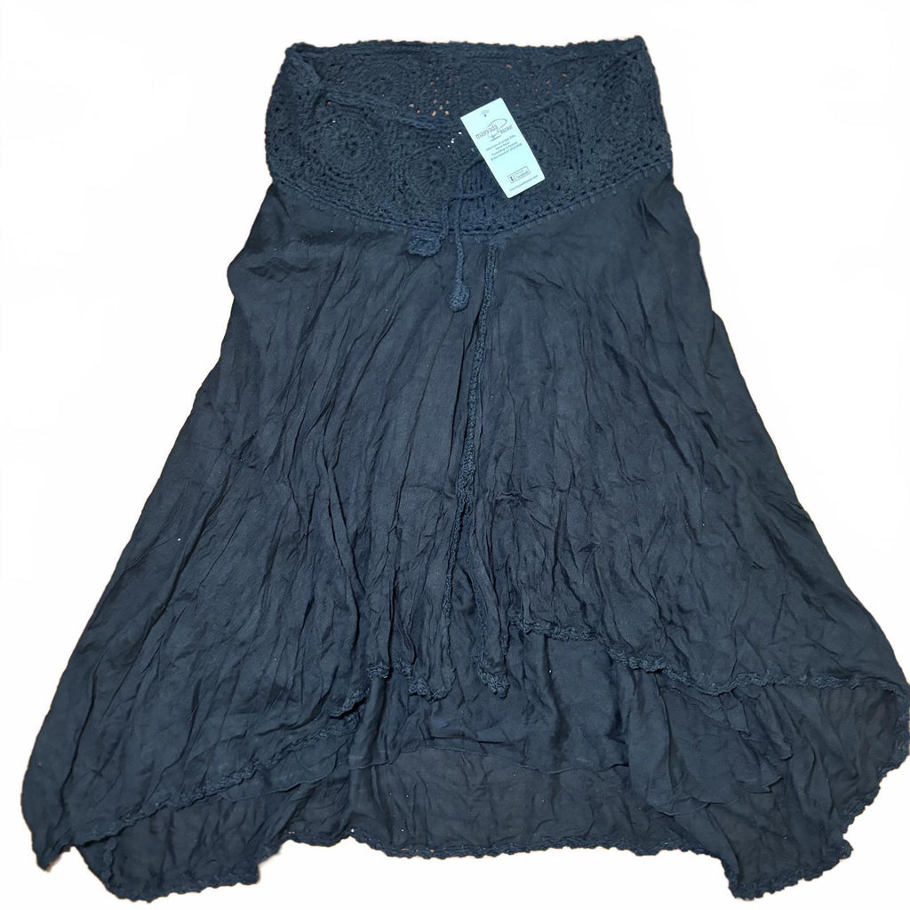 Mayyada Bazaar Black Crochet Skirt Size M BNWT