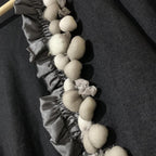 Johnston & Bell Size 10 Women's Black Decorative Cardigan Sweater - Come Sell Nearly Anything