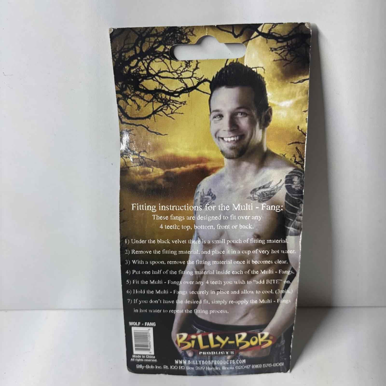 Adult Billy Bob Werewolf Multi Fang Costume Teeth Fangs Accessory