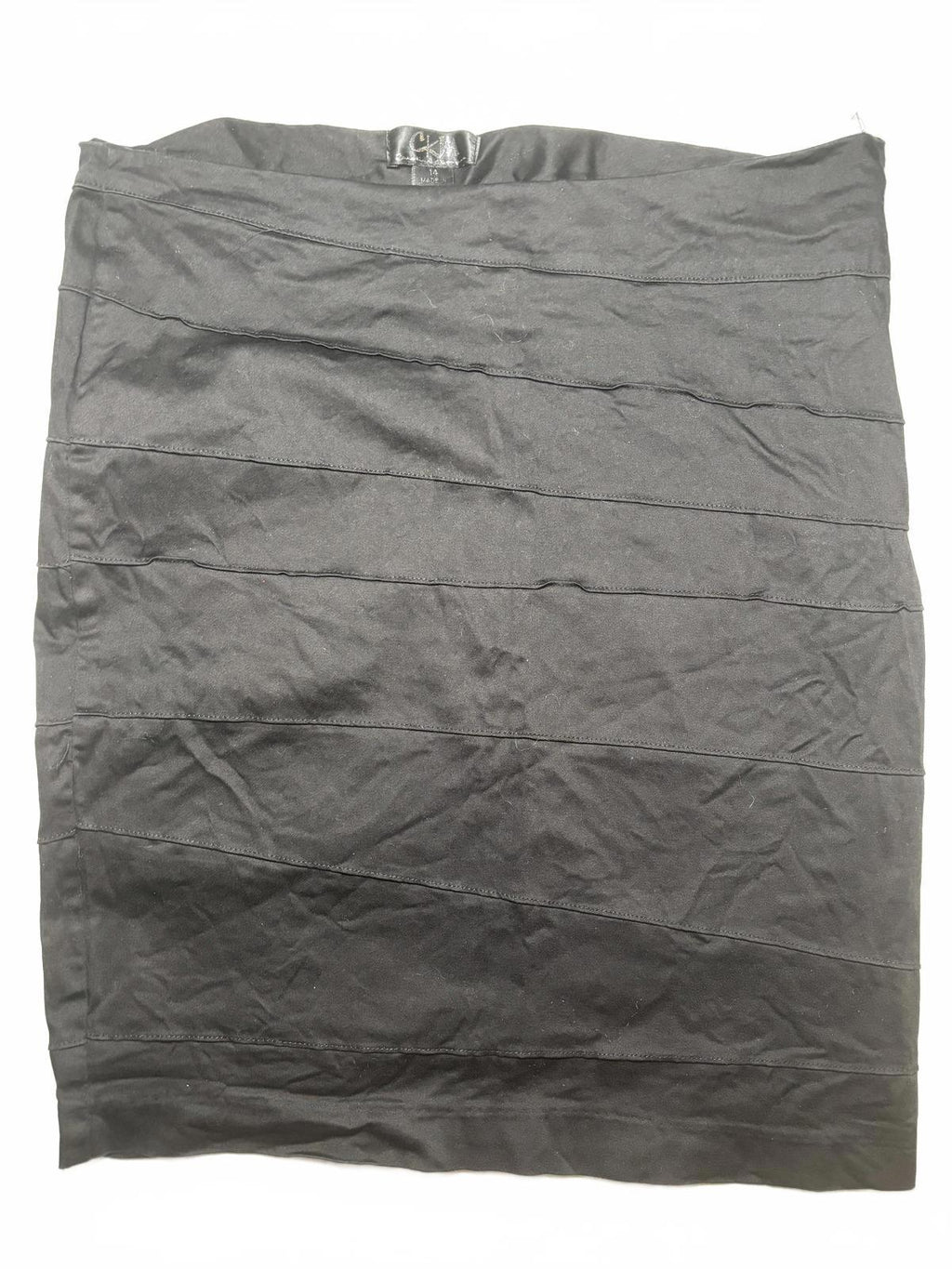 Carolina K Mango Black Women's Skirt Size 14 Stretch Cotton Elastane - Come Sell Nearly Anything