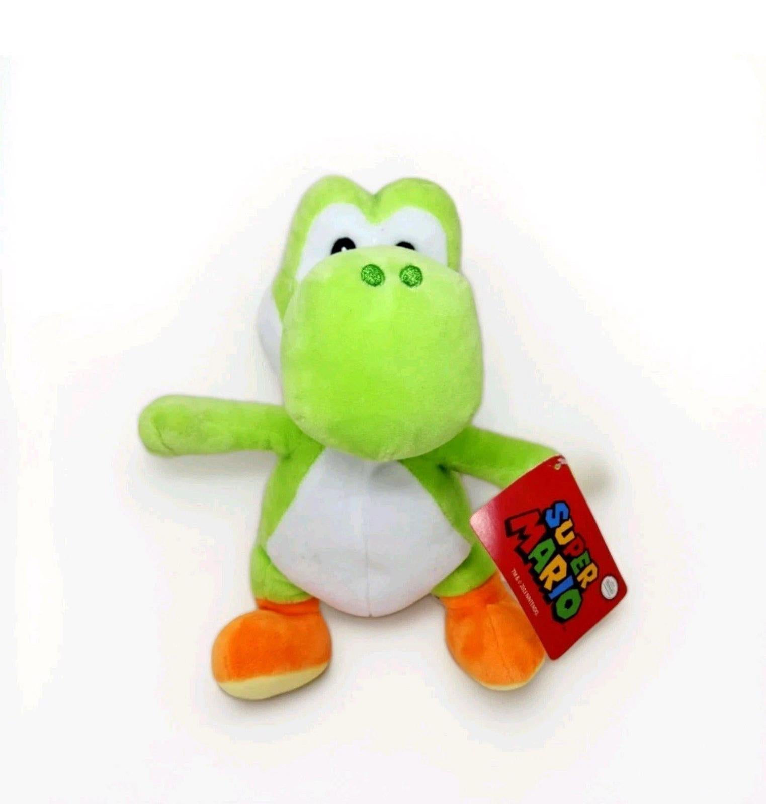Licensed Nintendo Super Mario Bros -Green Yoshi Plush Soft Toy 18cm - Brand New