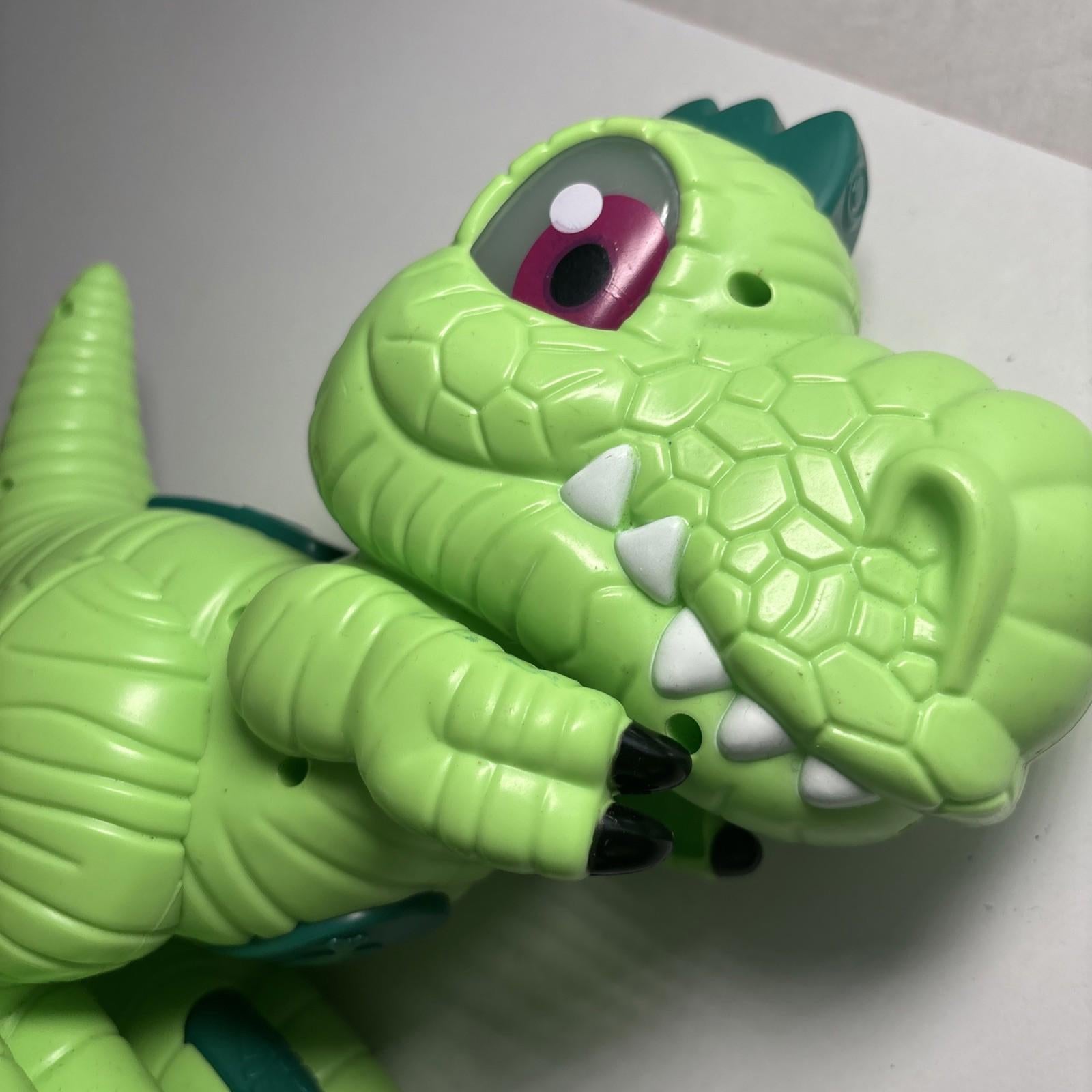 Electronic Green Rex Dinosaur with Lights and Sounds - Works